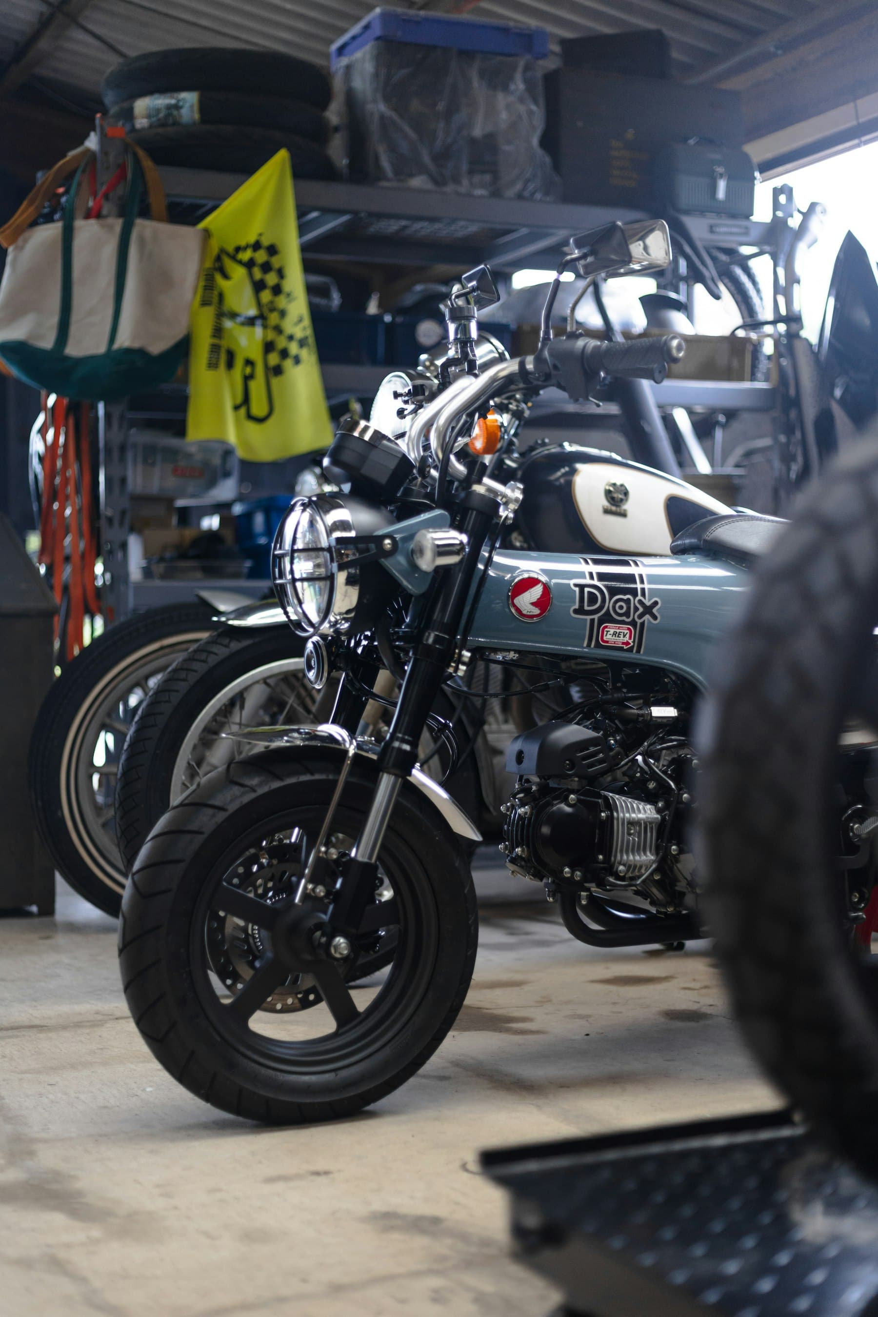 Motoren in een werkplaats